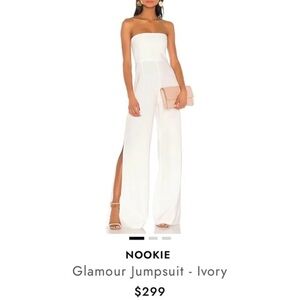 Nookie white Strapless Jumpsuit